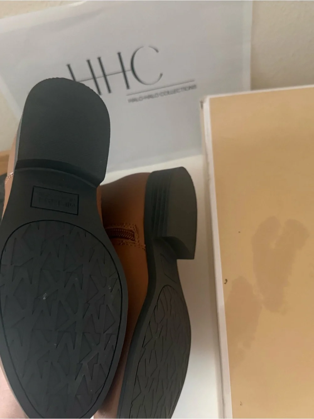 Michael Kors Brown and Dark Brown MK Logo Kids' Riding Boots